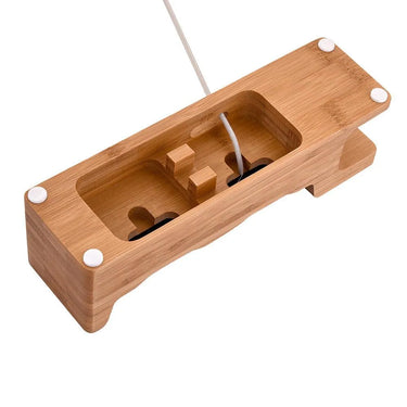 Quality Wood iPhone, iPad, Apple Pencil, and Apple Watch Charging Stand - TechShopi